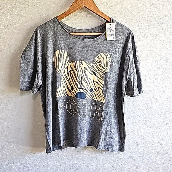[*3 Items For $20 In Bundle*] Disney Winnie The Pooh Shirt Medium Crop Top - Picture 1 of 5